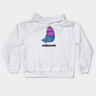 Auberjeans Funny Aubergine Pun Kids Hoodie